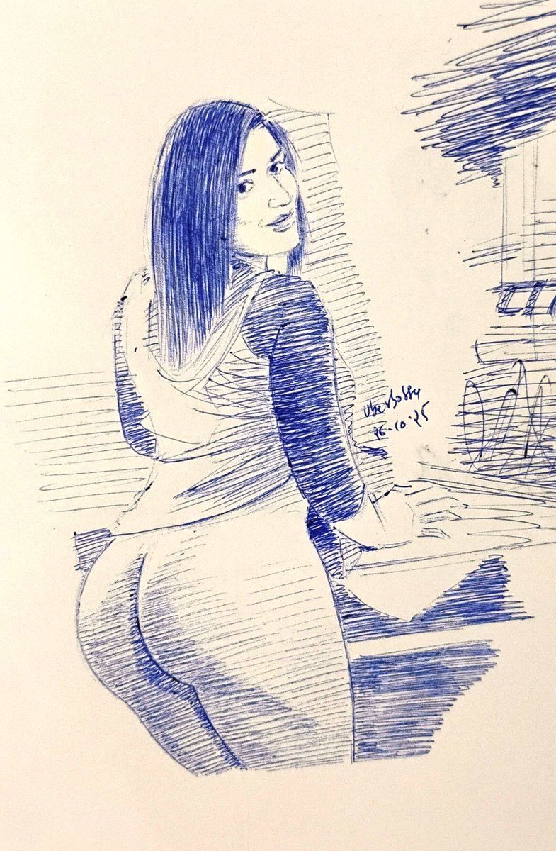 #Sketching #Drawtober #Inktober2025 #artworkติดฝน #curvemodels