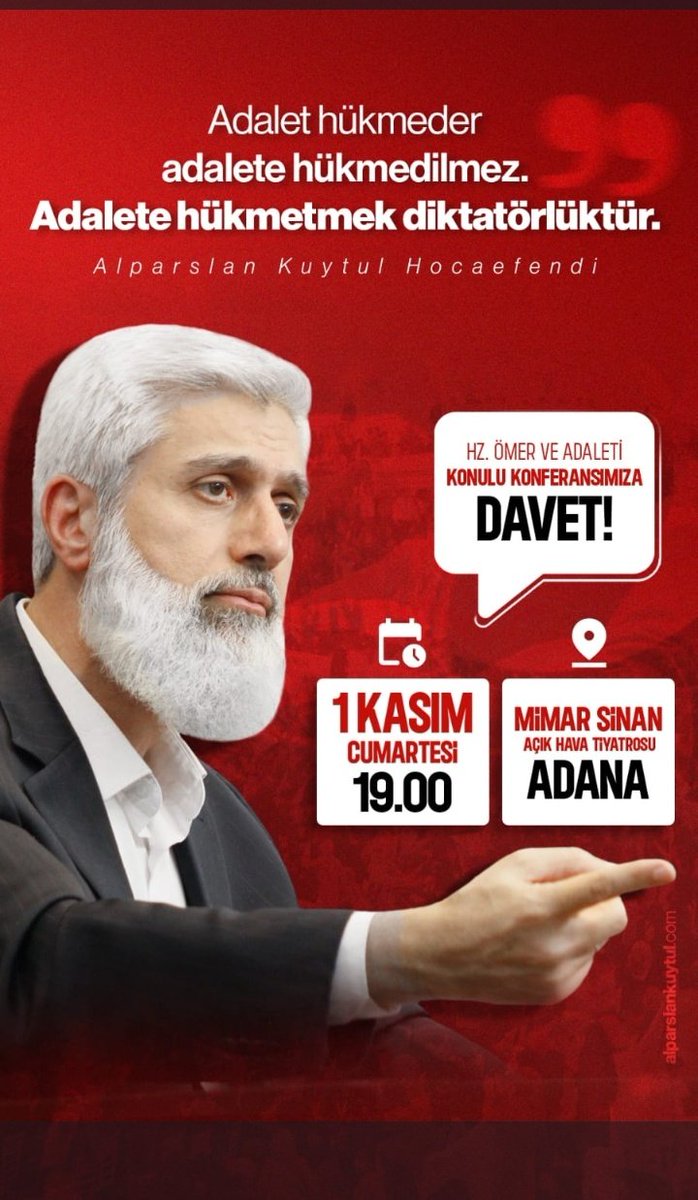 FurkanHareketinden Konferans 
#AdanadaBüyükBuluşma