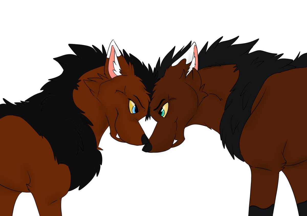 I'm in a realtionship with a normie, but he let me draw him as one of us 😆I made him a maned fox like me