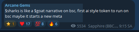 JeetySol's tweet photo. 2/ EXHIBIT A: $SHARKS
The scene for $SWC/WETH was perfected here:
The Hype: They shilled $SHARKS as a massive AI narrative—CZ and Elon Musk talking about ASTER, LLMs trading, Alpha Arena hype. Pure FOMO fuel. https://t.co/TK0iNKKgKO