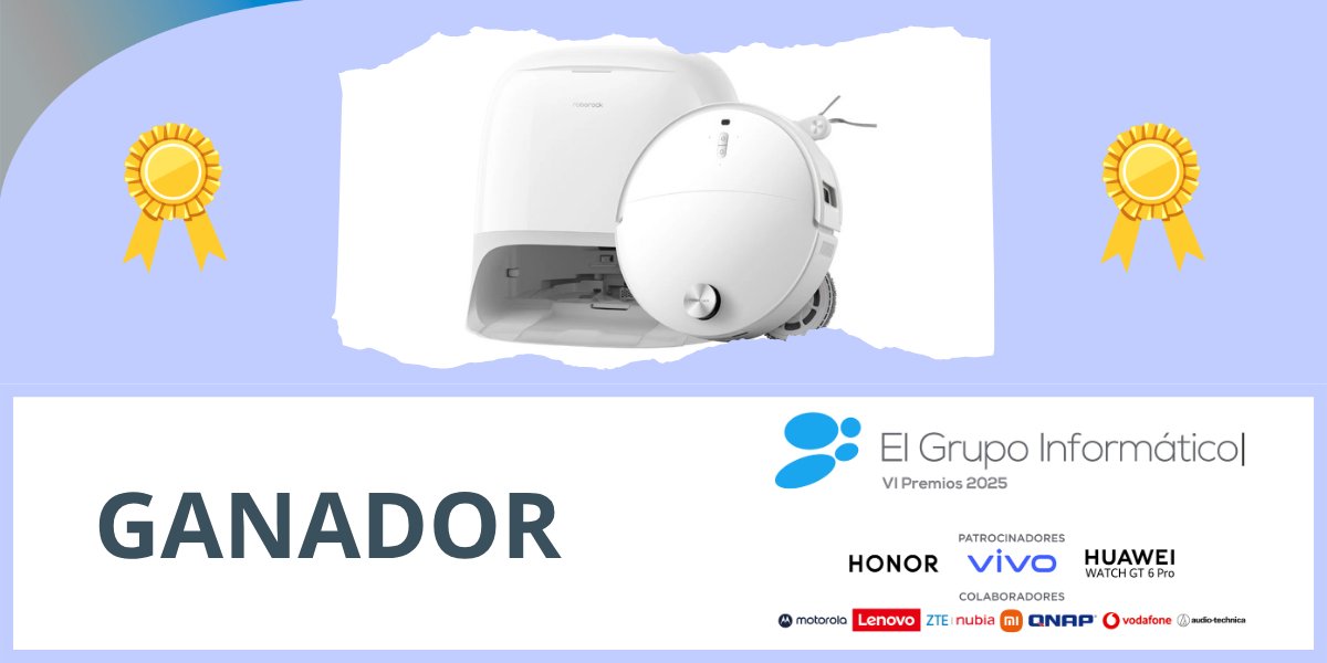 EGInformatico's tweet photo. Qrevo Curv 2 Pro de @roborockglobal 

🏅 Mejor robot aspirador en los Premios El Grupo Informático 2025

👉 Usa en redes el hashtag #PremiosEGI25 hasta el 7/11 y participa en el #sorteo. + info 👉
https://t.co/jaWQkCIPyq https://t.co/ePXEVtXQ6Z