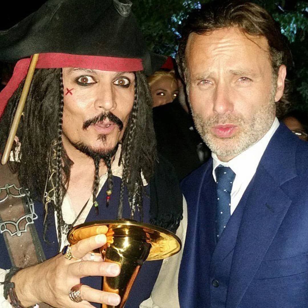 This is legendary😂 #AndrewLincoln #JohnnyDepp