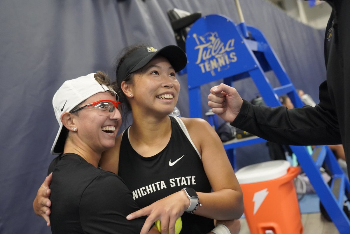 Signed our names in history ✍️ 

2025 American Conference Doubles Champions 🏆 

#FearTheWheat🌾 

📸 Evert Nelson/American Conference