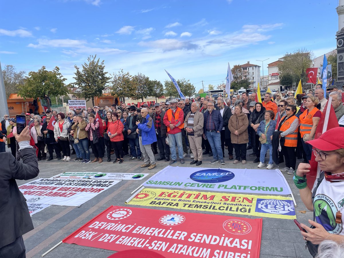 EĞİTİM SEN BAFRA TEMSİLCİLİĞİ olarak, Bugün Alaçam’da yapılan “ Dürtmen Dağında Maden Sahası İstemiyoruz “ yürüyüşü ve basın açıklamasına katıldık.