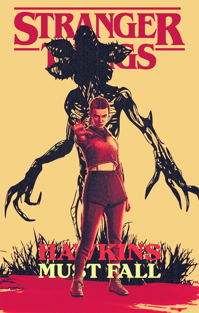 WebWeLearnLyon's tweet image. While prepping my next #design lessons, I came across a @Stranger_Things  post, got inspired, went down the rabbit hole, and turned that vibe into a fun digital illustration created with #photoshop and #illustrator.