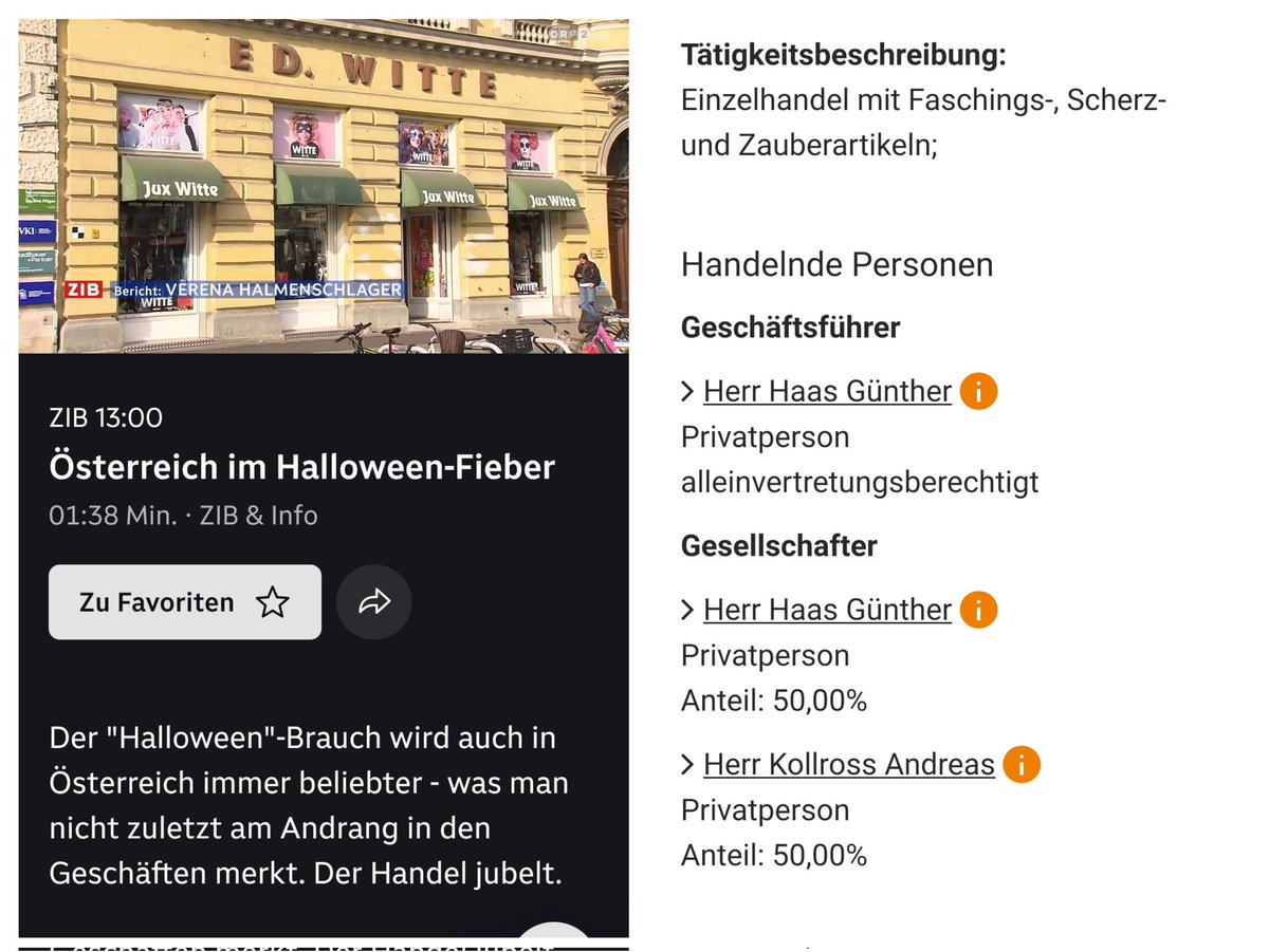 Wenn der wichtige Beitrag des <a href="/ORF/">ORF</a> über die Geschäfte um Halloween nun Werbung gewesen wäre, mit welcher Summe müssten die Freunde der Kinderfreunde nun rechnen?