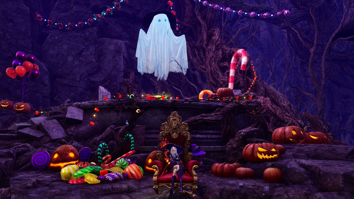 🎃ྀི ʜᴀᴘᴘʏ ʜᴀʟʟᴏᴡᴇᴇɴ🍭*⠜
キャンディーくれなきゃイタズラしちゃうぞー(｢`･д･)｢
ハロウィン仕様に衣装とキャラメも変更してみた🧙‍♀️
#スロリバ