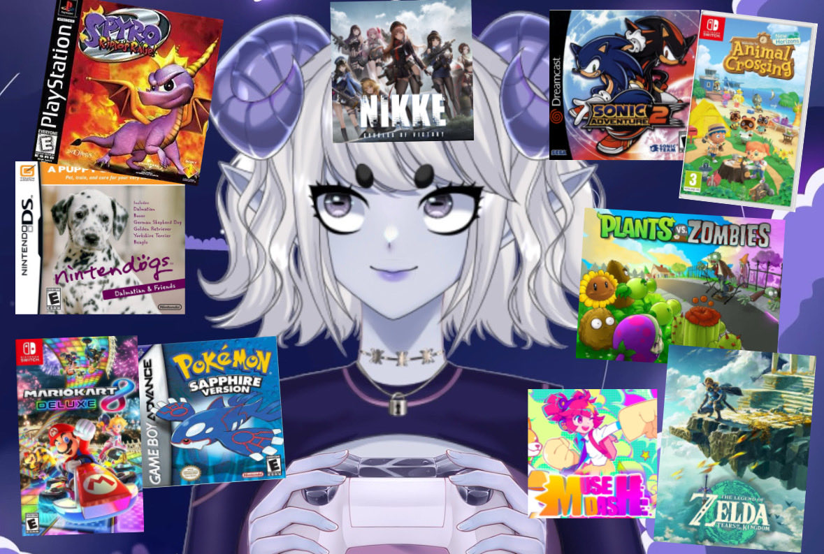 gotchigirl's tweet image. 10 GAMES TO GET TO KNOW ME :3
I still play all of these👾👻
bury me with pokemon sapphire and spyro pls💜