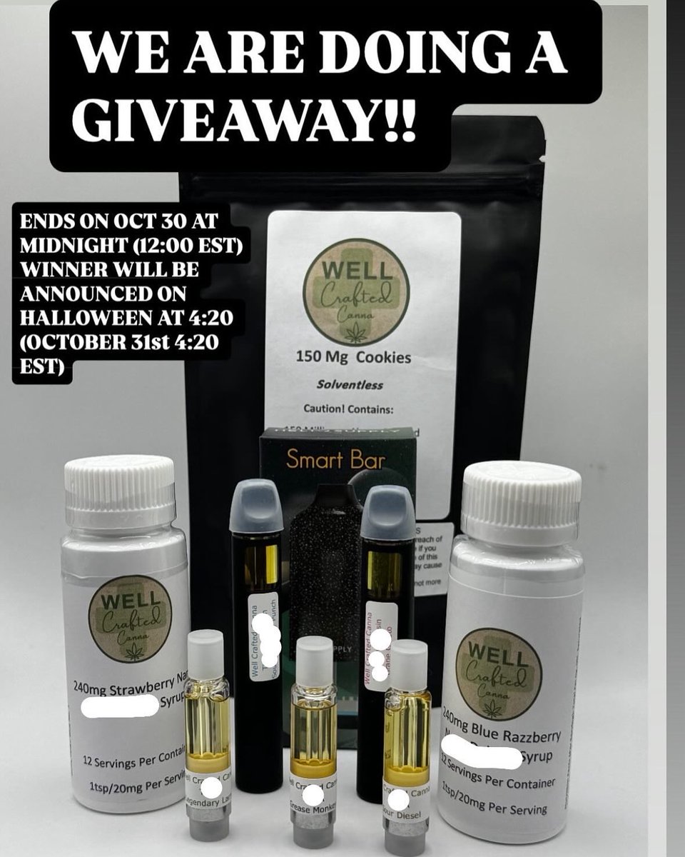WCC_NC's tweet photo. WE ARE DOING A GIVEAWAY! 

YOU CAN ENTER BY FOLLOWING THIS ACCOUNT AND @helio_official 

COMMENT YOUR FAVORITE AND TAG 3 FRIENDS 

REPOST THIS! 

ENDS ON OCTOBER 30TH MIDNIGHT EST 
WINNER ANNOUNCED AT 4:20 PST HALLOWEEN 

HAVE FUN!! https://t.co/Vm0VEx8WTw