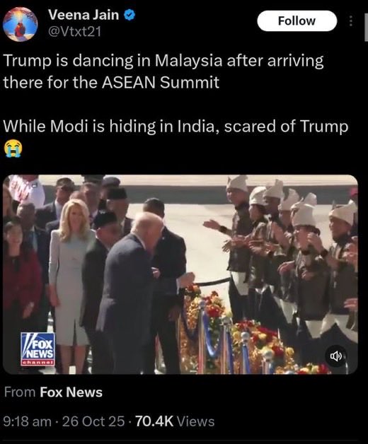 rohitxsinghin's tweet image. If Modi travels abroad, he’s a “Bhagoda PM.”
If he stays in India, he’s “hiding.”

Congress catfish keep spinning this pathetic, childish nonsense to fool people 🤯

#ModiVsCongress #PoliticalHypocrisy #BhagodaOrHiding #ExposingLies #PatheticNarrative #AngryIndia #NoExcuses…