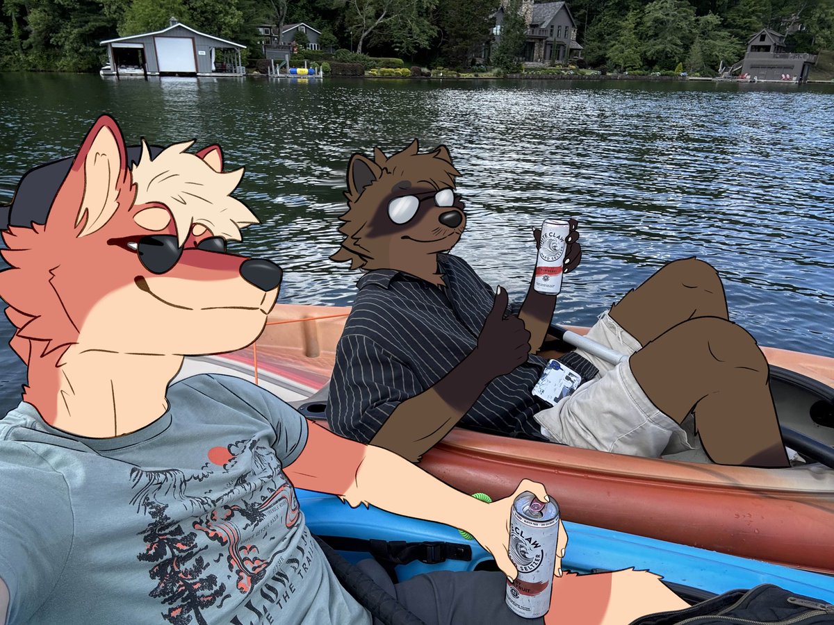 Oldie but a goodie: draw over of my boo thang and I!
🐕💕🦝