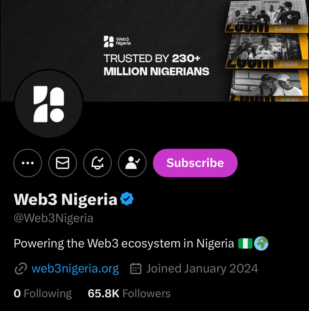 waverchocs's tweet image. Let’s see if we can get @Web3Nigeria to a 100,000 followers by December.