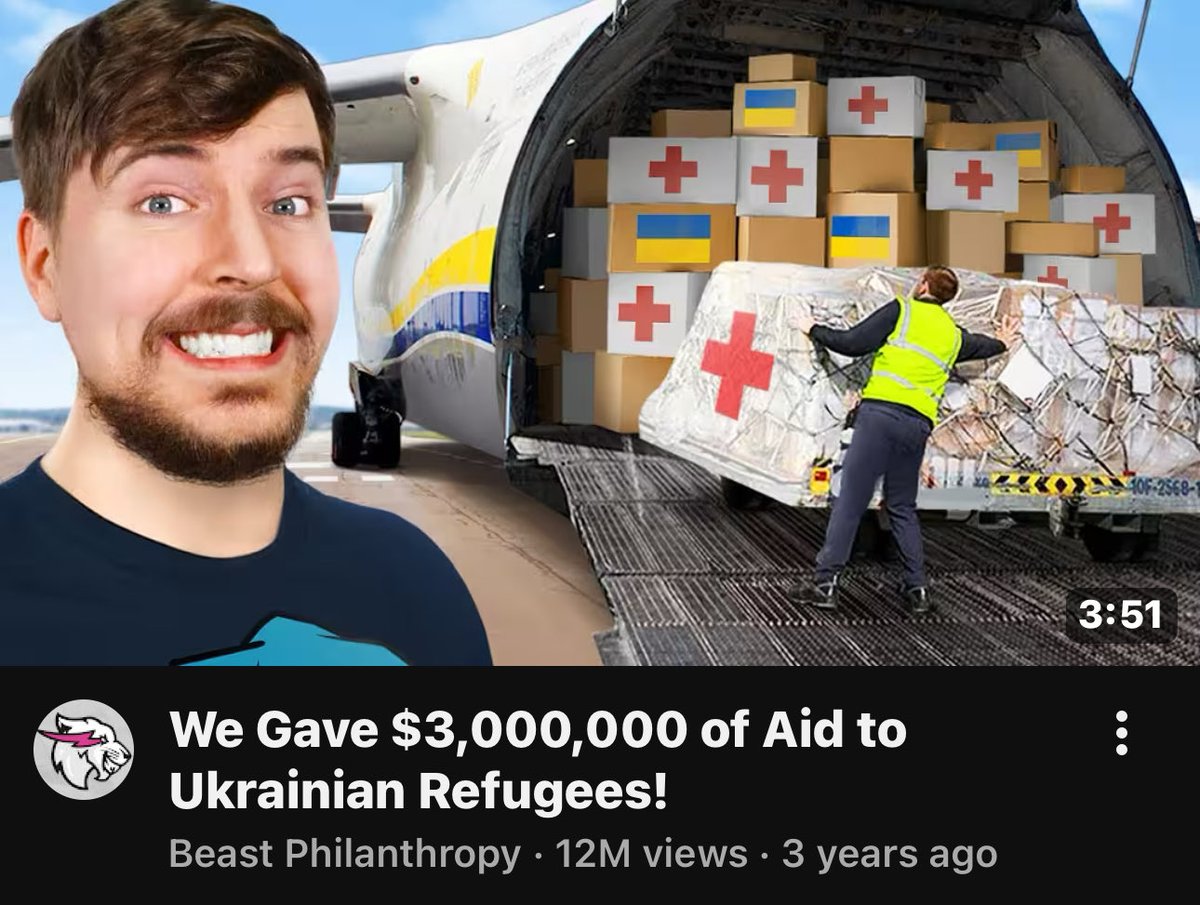 ukraine_map's tweet image. In 2022, when the war began, MrBeast raised $3 million for Ukrainian 🇺🇦 refugees

Since then, Ukraine has been bombed every day by Russia, losing electricity, heating, and water. Many hospitals lack vital resources

I would love to see @MrBeast do another video helping Ukraine