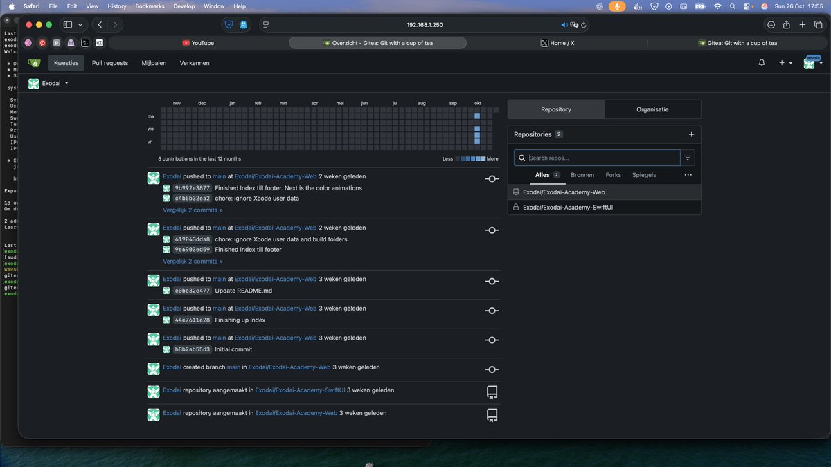 ExodaiStudio's tweet image. I have to say, it is really exciting to leave big companies like Github and host your own git using #Gitea using
@Podman_io
Next is setting up Taiga for my own hosted project management.