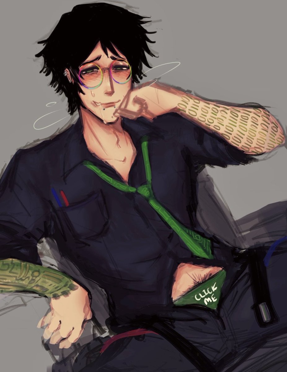 fishisfih's tweet image. day15: office mac
au by: @em0shrimp
COUGH COUGGGH-
#mactober #macdateeverything