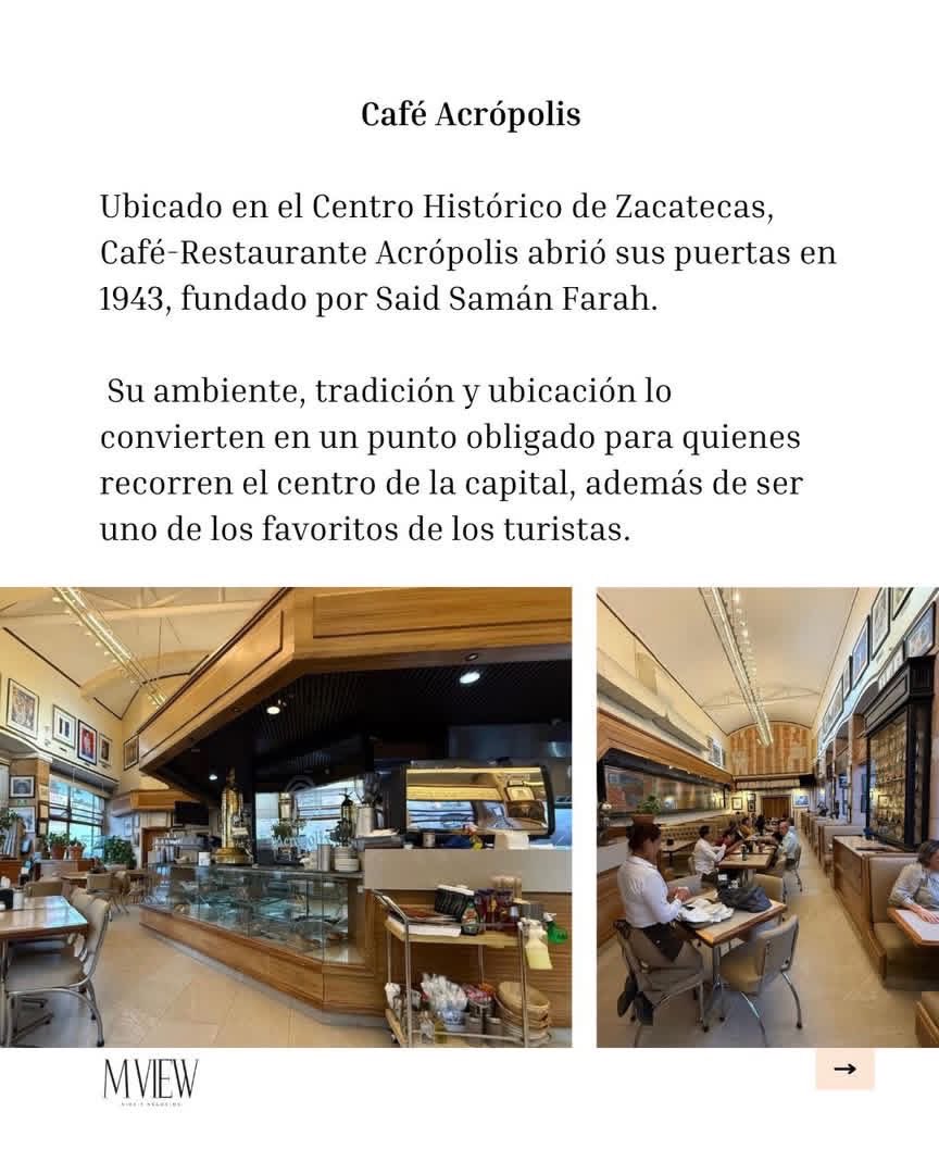 MVIEW_MX's tweet image. En Zacatecas, el café sabe a historia. Desde el tradicional Café Acrópolis hasta el acogedor San Patrizio, cada taza guarda recuerdos, conversaciones y rincones llenos de vida.

👉: mview.com.mx/mas-que-cafe-e…

#MVIEW #Café #Zacatecas