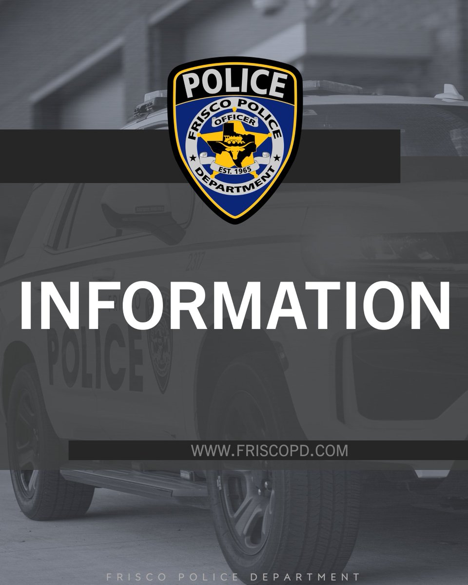SHARE - This week, from Oct 27-29, you’ll see emergency activity near RoughRiders Stadium as Frisco PD joins agencies across North Texas to test our response to a large-scale crisis. You may hear simulated gunfire or see emergency vehicles, but there is no need to be alarmed.