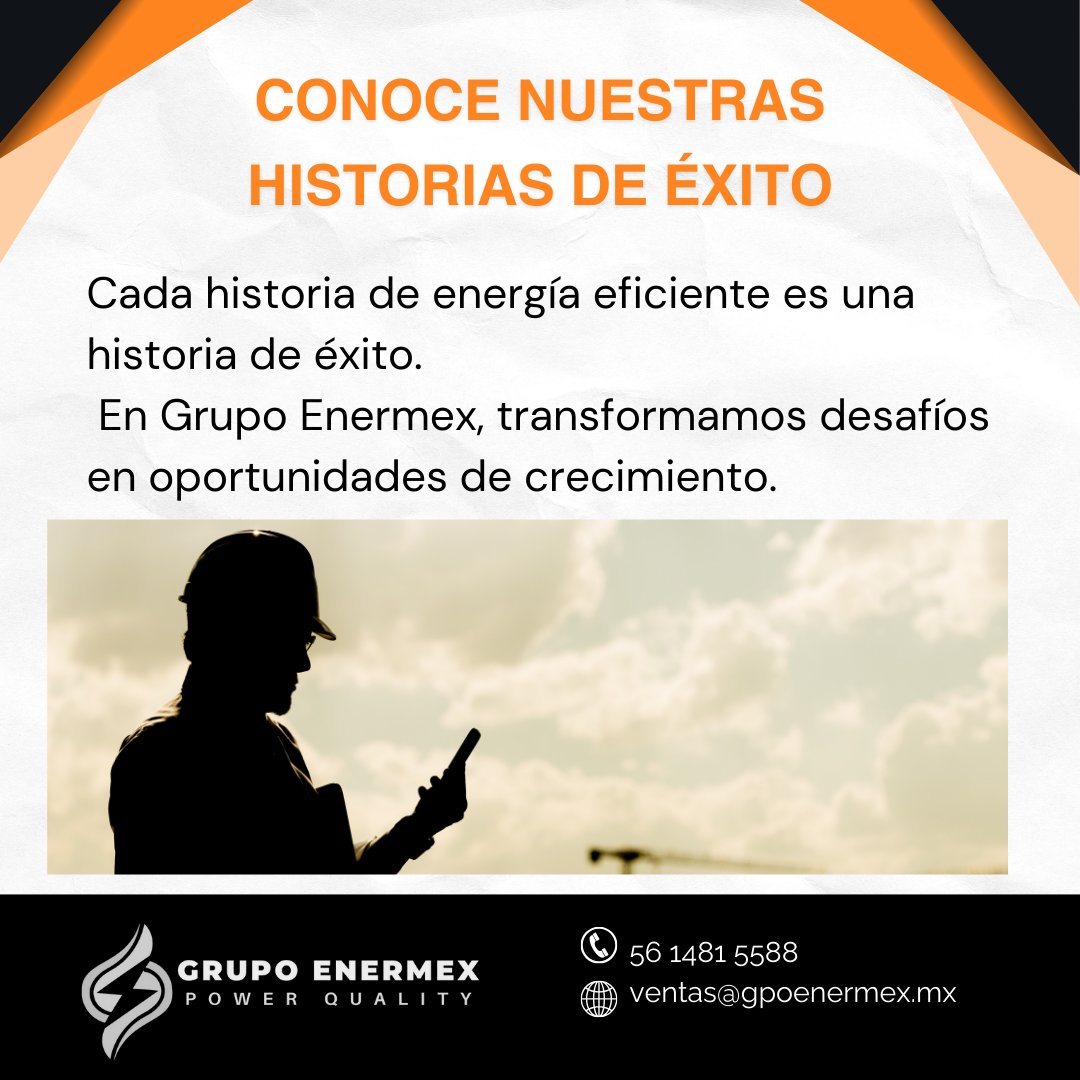 ¡Inspírate con nuestros casos de éxito! Visita nuestro sitio web para ver cómo hemos ayudado a empresas como la tuya.
#HistoriasDeExito #EnergiaEficiente #CrecimientoEmpresarial #GrupoEnermex #Oportunidades #Transformacion 

 zurl.co/ngHsF
