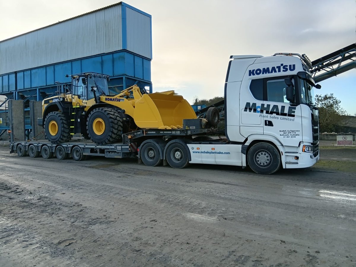 McHalePlantSale's tweet image. Komatsu WA480-8 delivered to Kilsaran! 🚛💨

Ideal for large-scale loading operations, the WA480-8 excels in quarries, construction sites, and material handling tasks.

#Komatsu #WA4808 #WheelLoader #HeavyMachinery #Construction #Kilsaran #McHalePlantSales