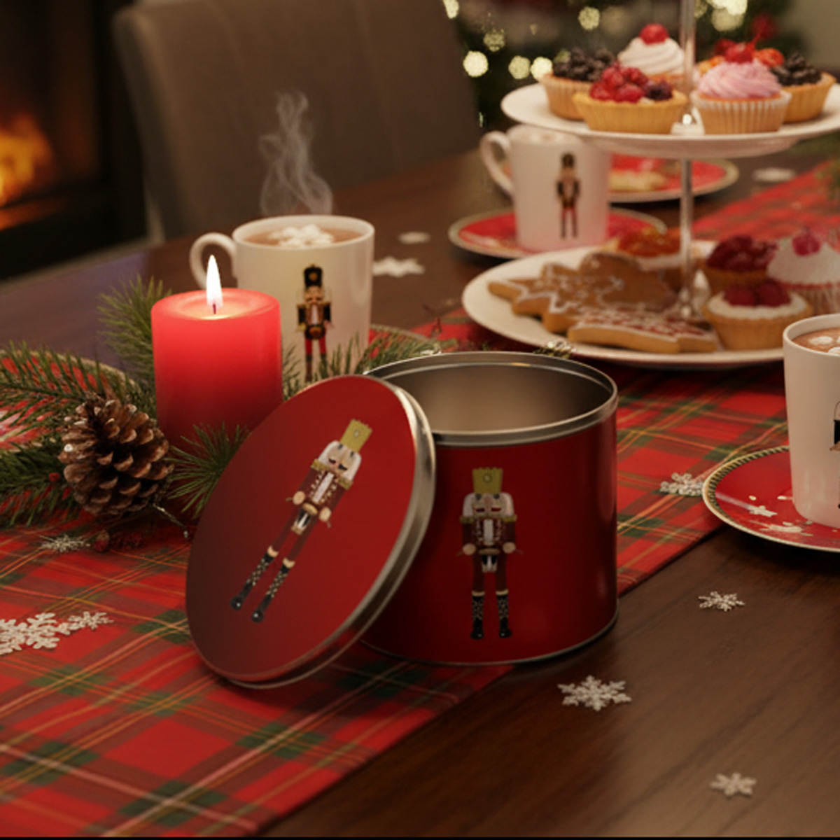 RoseLongArtist's tweet photo. Nutcracker Red 20cm Storage Tin for Christmas Goodies. Available https://t.co/keccmM3WYu https://t.co/OwXoirFJwZ
