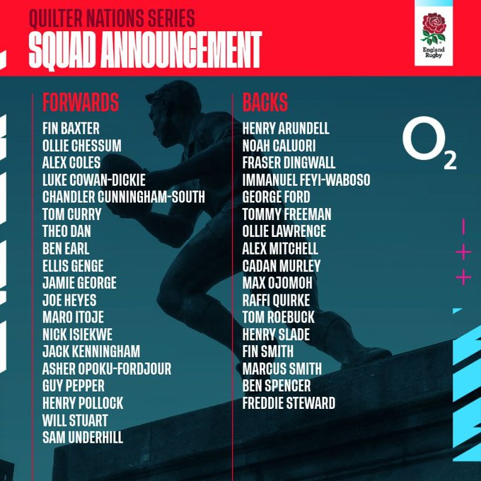 RutgerBlume's tweet photo. La convocatoria de Inglaterra para los Test de noviembre. https://t.co/hHipKPx2iP