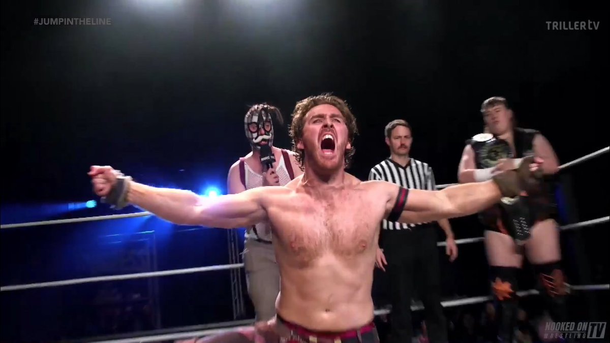 Cjellio's tweet image. 🎶He's big, he's bad, he'll body slam your dad, Will Kroos, Will Kroos🎶

Crowley (recently back from Japan) is challenging Will Kroos (recently back from the States) for his Progress Atlas Championship!
#JumpInTheLine @ThisIs_Progress