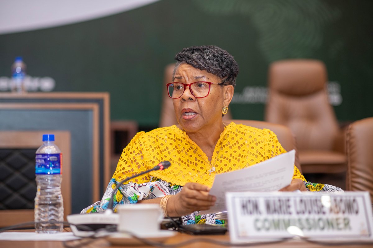 achpr_cadhp's tweet photo. Les Commissaires prennent la parole pour interagir avec la République du Botswana lors de l'examen de son Rapport périodique à la  #ACHPR85OS.

#RapportsÉtat #DroitsDeL'Homme #ProtocoleDeMaputo #Botswana https://t.co/KIuCac0ND1
