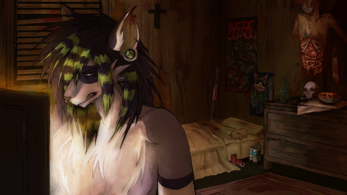 drownlore's tweet image. com for a lovely friend
 #furry #art