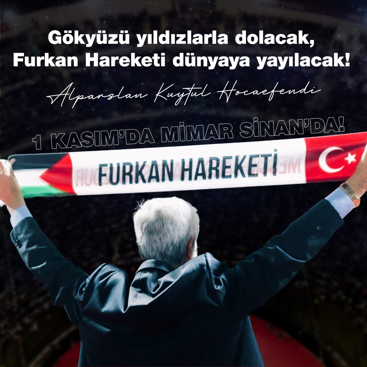 Gökyüzü yıldızlarla dolacak, 
Furkan Hareketi dünyaya yayılacak!!!

FurkanHareketinden Konferans 
#AdanadaBüyükBuluşma