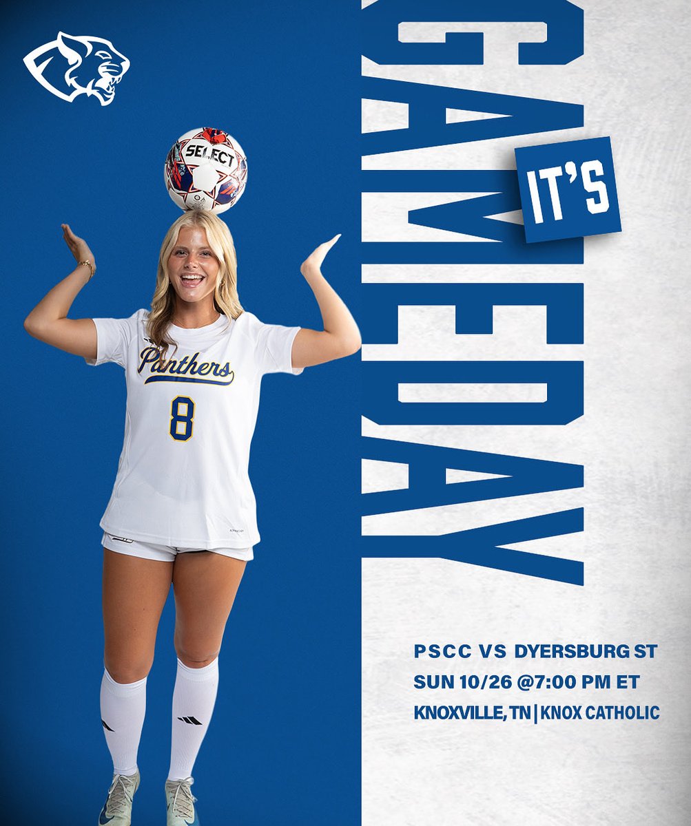 PSCCPanthers's tweet image. Round 1 of the TCCAA Tournament begins tonight! Come support @psccwsoc at Knoxville Catholic! 

⏰ 7pm
📍 Knoxville Catholic 
🆚 Dyersburg State