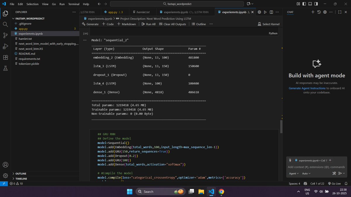 sspub2's tweet image. Day 36 of #100DaysOfCode #100daysofcodechallenge
Continued with the project 
Designed the model architecture