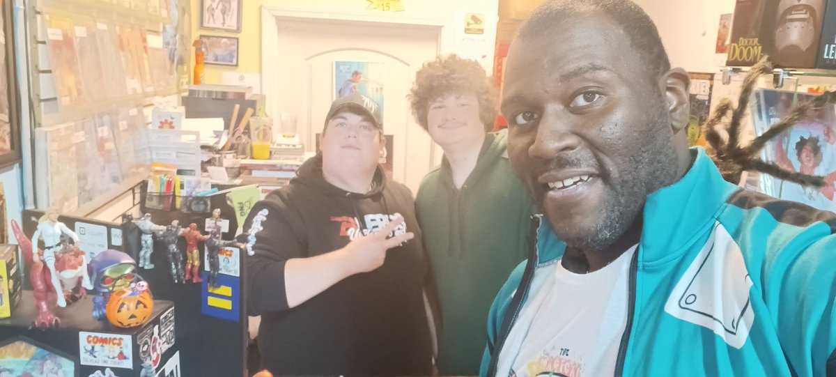TheMagicalAdven's tweet photo. Big thank you to Blerds Underground for hosting the book signing of The Magical Adventures of Synesthesia.
I truly appreciate the support, theee most down to earth team!!
Make sure you stop by and get a copy of the NEW VARIANT COVER now sold at Blerds Underground.
#tmaos https://t.co/Z8CT34wQDb