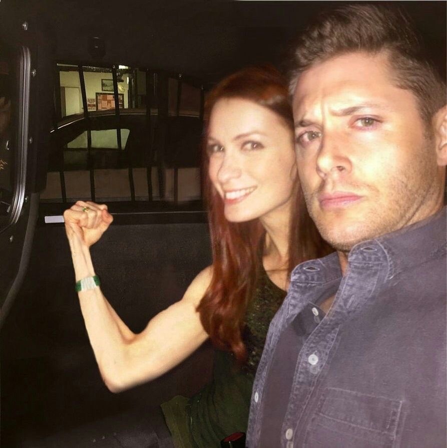 happy #supernaturalsunday 
here's me with my bsf and dean with his