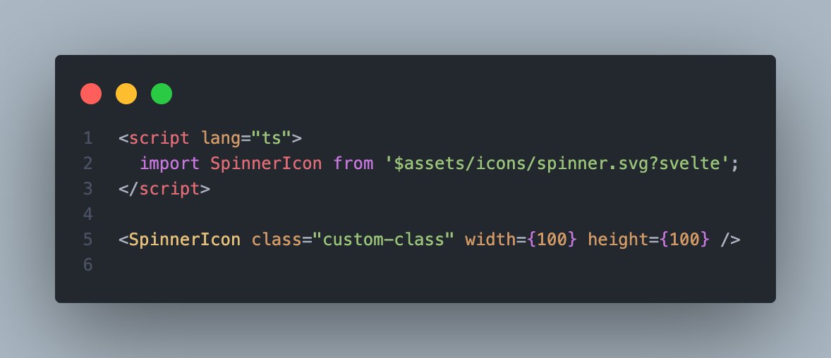 داشتم رو یه پروژه ای کار میکردم که نیاز داشتم که svg رو به صورت کامپوننت داشته باشم مثل svgr توی ریکت اما برای svelte

یه لایبرری نوشتم که که اینکارو میکنه
فقط کافیه توی پروژه svelte ایتون اینجوری فایل های svg تون رو ایمپورت کنید.

github.com/mostafa-kheiba…
