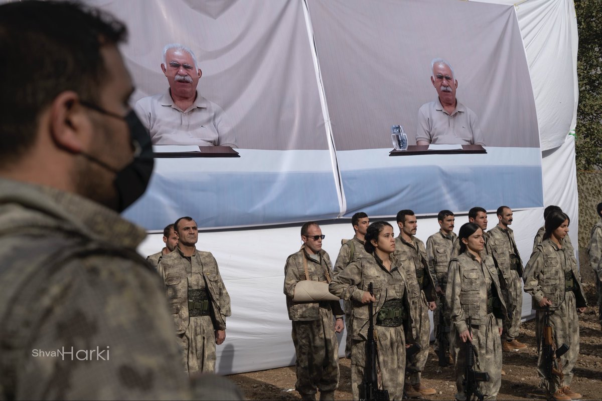 ShvanHarki's tweet photo. Today, as one of the international journalists, we were in Kandil along with other international and local journalists, to cover the return of a group of 25 guerrillas from places where there is a risk of clashes with Turkish soldiers in North Kurdistan.
#Kurds https://t.co/qmNK6kgPZ4