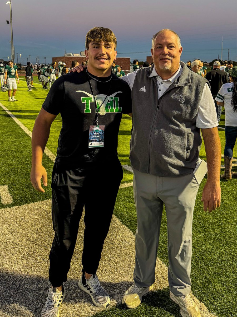 Thank you <a href="/CoachKadenM/">Kaden Merrell</a>, <a href="/CoachKelleyLee/">Kelley Lee</a>, and <a href="/ENMUFootball/">Eastern New Mexico University Football</a> for a great visit yesterday!