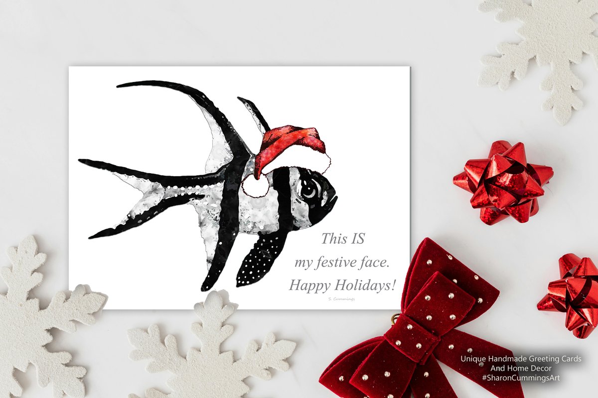 Terracegallery's tweet image. Festive Face: fineartamerica.com/featured/festi… #festivevibes #festiveseason #festive #happyholidays #holiday #holidays #holidayseason #xmas #merrychristmas #christmas #christmas2025 #fish #reefing #reefer #beach #beachvibes #beachlife #SharonCummingsArt #buyintoart
