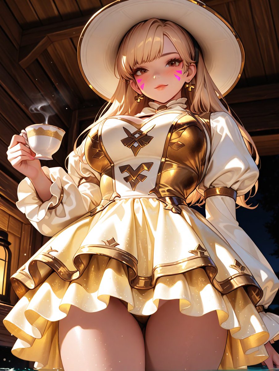 "Mommy wants a bright future for all of her subbies~ And she'll go out of her way to seize it with her own two hands ❤️

So, come over here baby -- take my hand in yours, and give them a good shake!

See? Doesn't that feel good?"

☂️ #Genshin_Impact #naviafanart  #AIWaifu 🌂