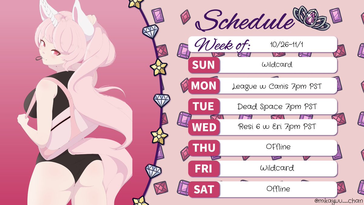 Happy Halloween everyone!!! This week I'm feeling refreshed and invigorated so we have a lineup of ALL SCARY GAMES to enjoy! Hope to see you there.  

#ENVtubers #ENVtuber #Vtuber #Vtubers