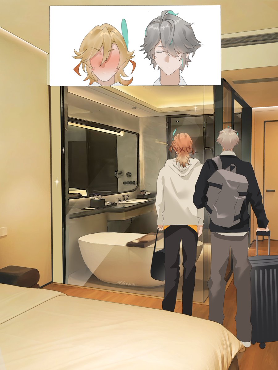 cheong1110's tweet image. #原神 #GenshinImpact #Alhaitham #アルハイゼン #Kaveh #カーヴェ #haikaveh #アルカヴェ #崩壊スターレイル #HonkaiStarRail                #Drレイシオ #アベンチュリン #Aventurine #ratiorine #レイチュリ #イラスト