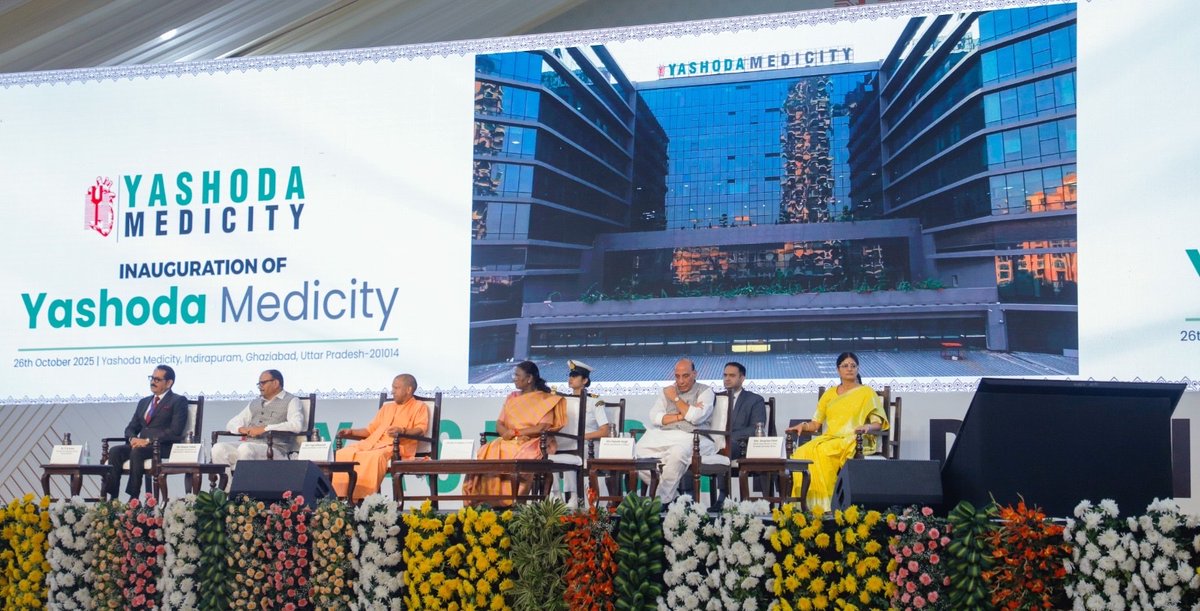 A historic day for all of us at Yashoda Group of Hospitals and for healthcare in India. We are deeply honoured that the Hon’ble President of India, Smt. Droupadi Murmu inaugurated Yashoda Medicity in the esteemed presence of several other distinguished dignitaries.