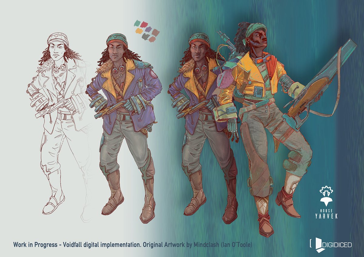 We hope you enjoyed your stay at the Spiel 2025. On we go with the WIP series about Voidfall.
House Yarvek got another character based on artwork by Ion O`Toole.
#voidfall #digidiced