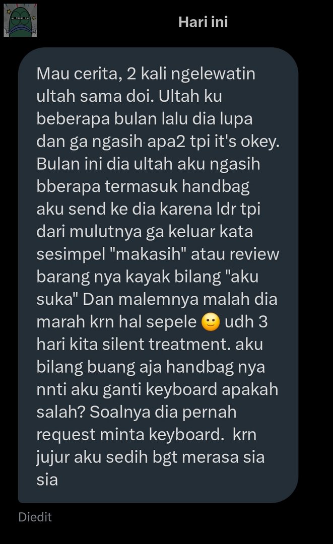 Apa rasa sedih ku valid? 🥲

💚