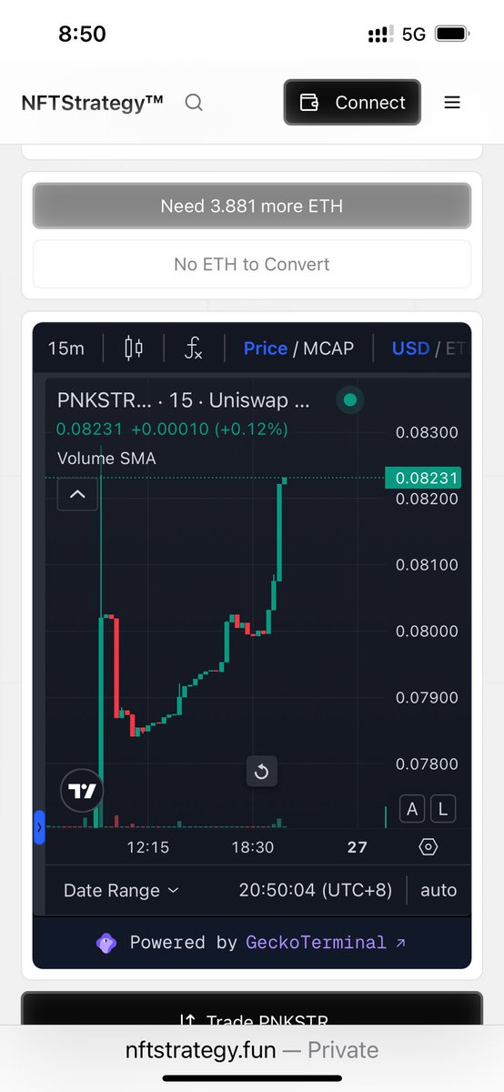 Another green candle
$pnkstr 

The token works
We should keep watching all STRs