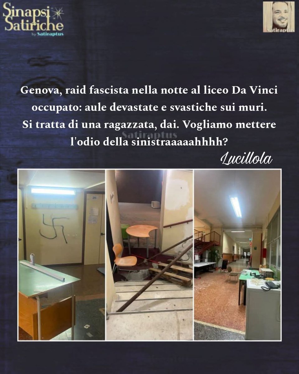 #Genova #liceoDaVinci #fascisti #odiodellasinistra

<a href="/lucillaMasini2/">Lucillola</a>