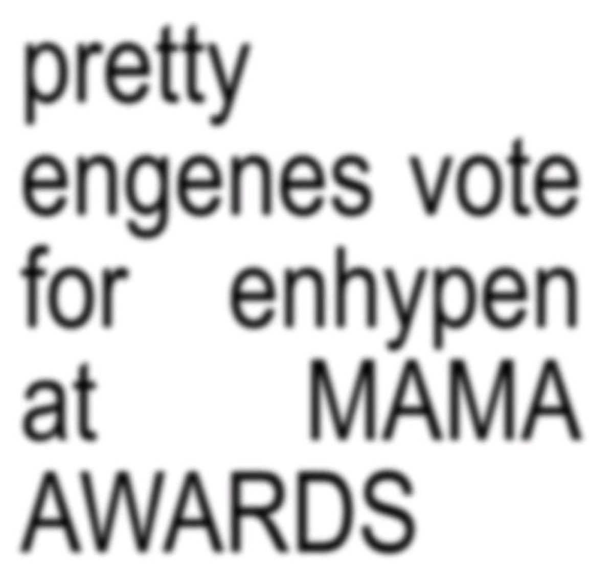 I vote for #ENHYPEN on #2025MAMAVOTE