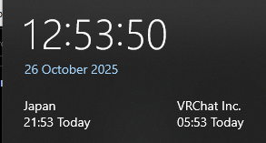 あ、ご案内しようとして忘れてました。
今日から欧州は冬時間です。
なので私のスクショも冬時間になるので時刻表示が9時間前になります。

北米は来週だそうなのでちょっとややこしい一週間になりますね。