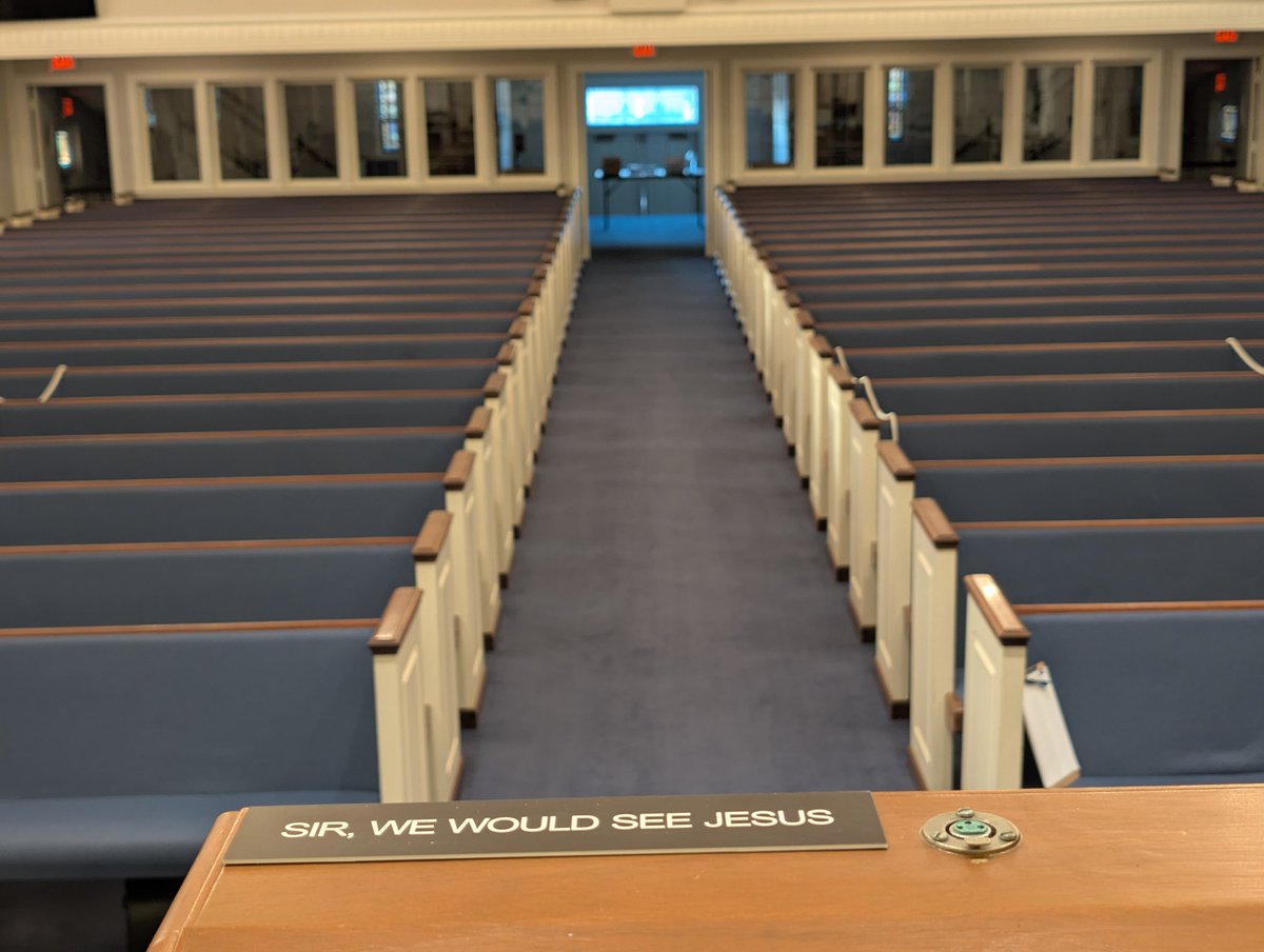 WojoKen's tweet photo. Final sermon preaching from this pulpit. The Lord has been faithful to His servant.
#SirWeWouldSeeJesus
#FirstChurchPCA https://t.co/PHySQtrZ0g