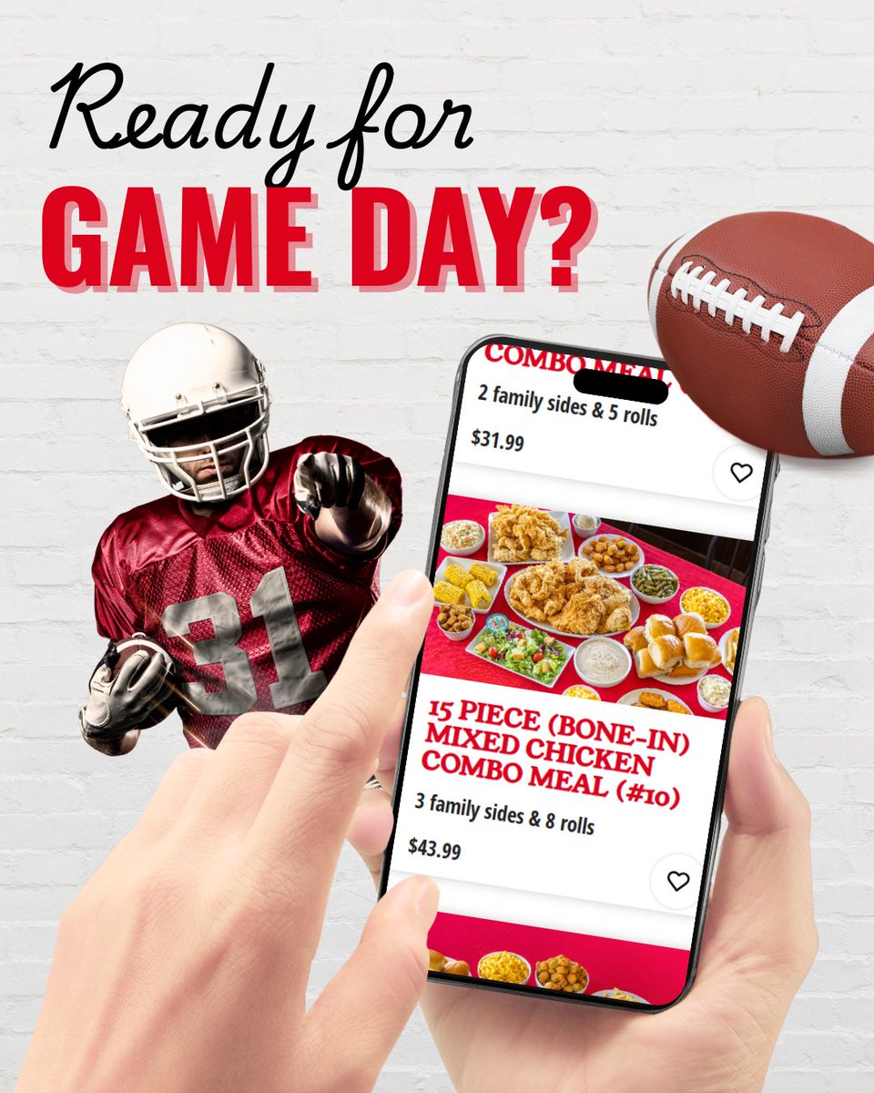 Celebrate game day with a feast! 🏈

Our 15 Piece Mixed Combo is perfect for your crew.

Order in-store today.

#BushsChicken #GameDayEats #AustinEats