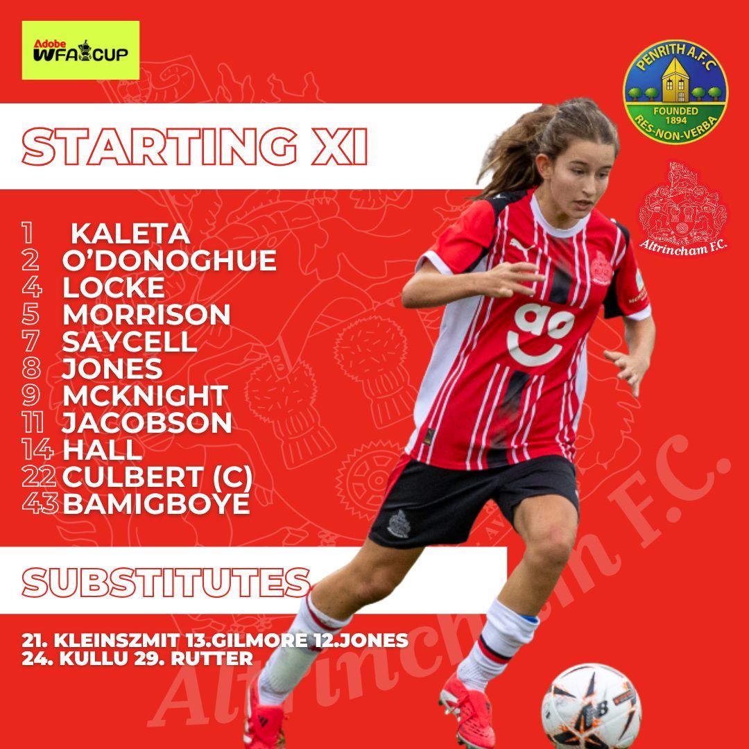 Your <a href="/AdobeWFACup/">Adobe Women's FA Cup</a> Robins !!!🔴 ⚪ 

#YourTownYourClub #AltrinchamFC